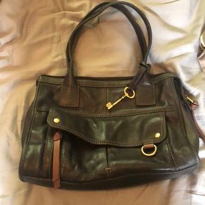 Black Fossil Handbag